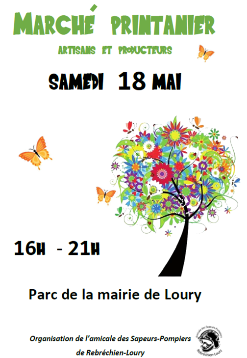 18 mai – Marché printanier LOURY