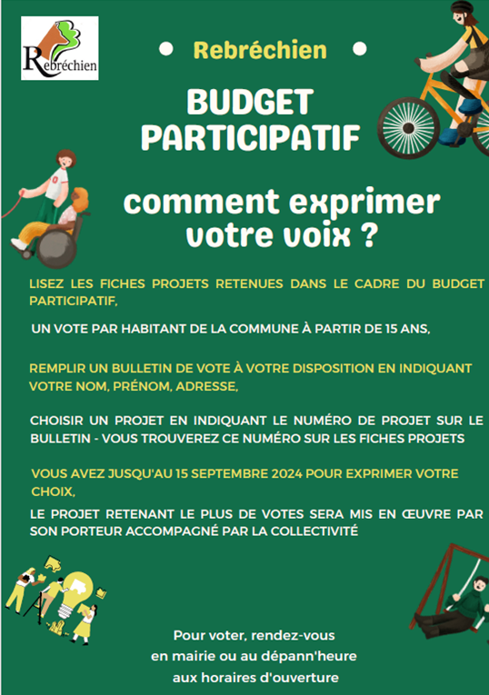 Votez pour votre projet participatif 2024 préféré !