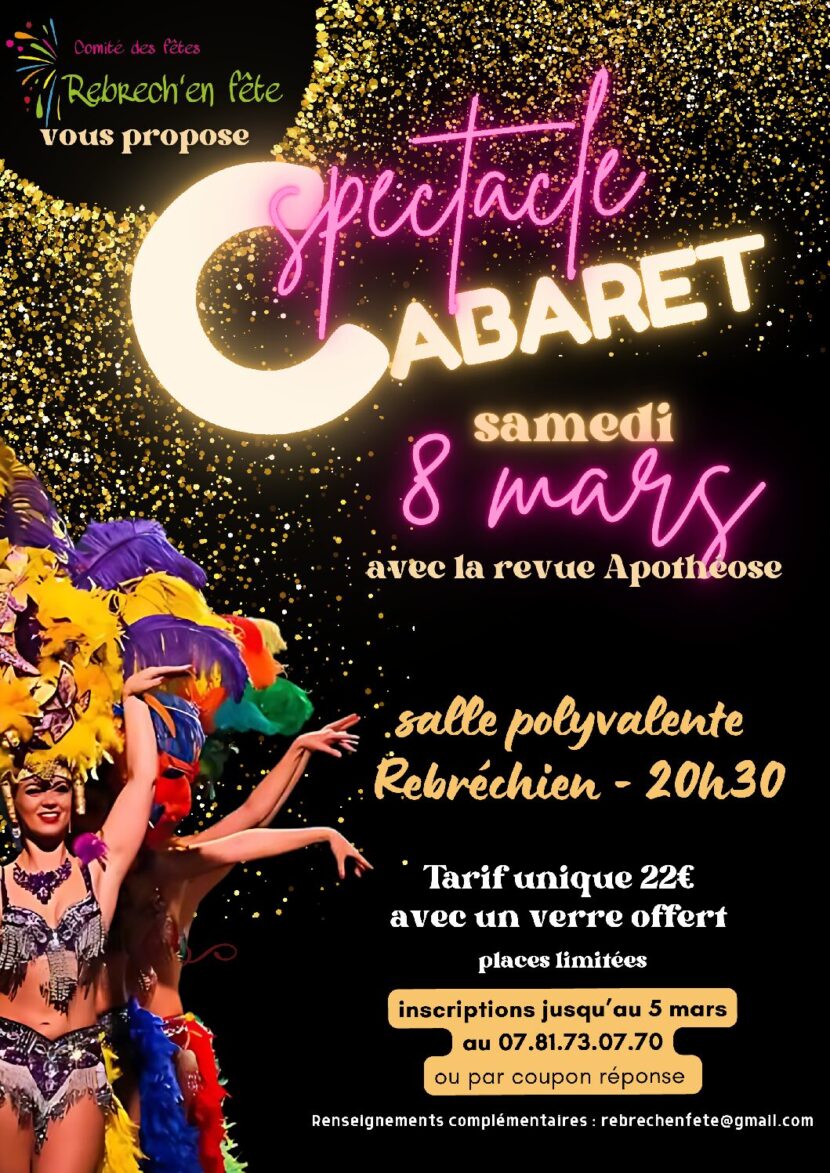 08 mars : Spectacle cabaret